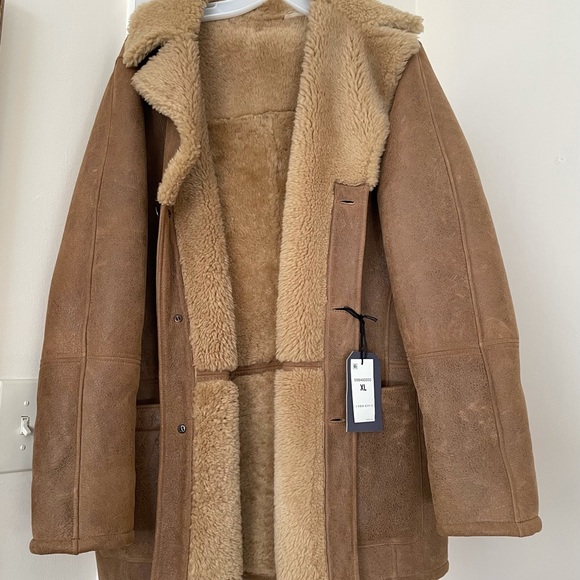 Levi's Jackets & Coats Levis Leather Shearling Ranch Coat Poshmark